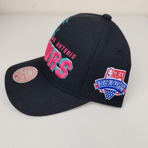 San Antonio Spurs NBA Draft 1996 Shadow Mitchell & Ness Hat Snapback Cap - Picture 2 of 9